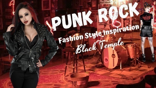 'Punk Rock Fashion Style Inspiration for Women and Girls - Black Temple'