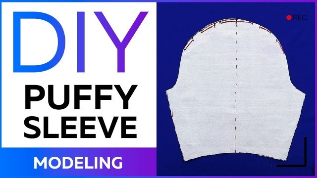 'DIY: fluffy sleeve for an elegant dress. Part 1. Modeling'