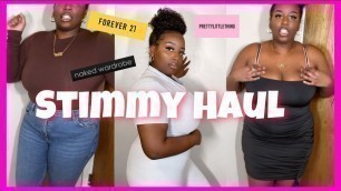 'SPENT MY STIMULUS CHECK ON CLOTHES HAUL PT.2 | PLUS SIZE| prettylittlething, forever21,pacsun,etc..'