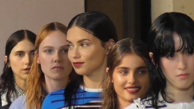 'Adriana Lima, Taylor Hill, Georgia May Jagger & models @ Paris 30 june 2018 Fashion Week Miu Miu'