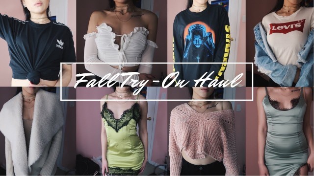 'Late AF Fall Try On Clothing Haul ft. Fashionnova, PrettyLittleThing, Oh Polly, Zara, UO & more!'