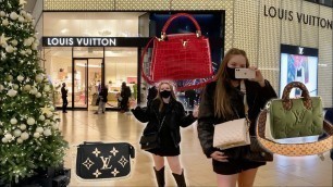 'LOUIS VUITTON Luxury Shopping Vlog! Full Store Tour & Trying On Bags!'