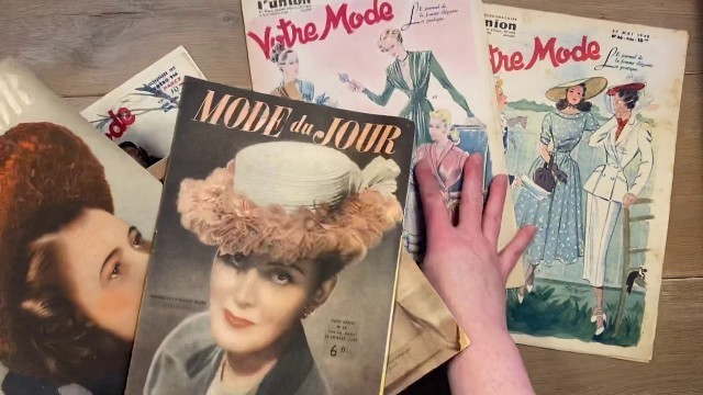 'For sale: 1950s French fashion magazines, vintage'
