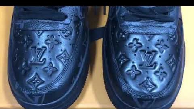 'Louis Vuitton x Air Force 1 Trainer Sneaker Black LK0237kickbulk sneakers'