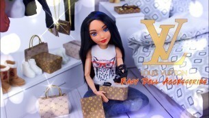'DIY - How to Make: Louis Vuitton Style Doll Accessories | Bags | Boxes | Purse'