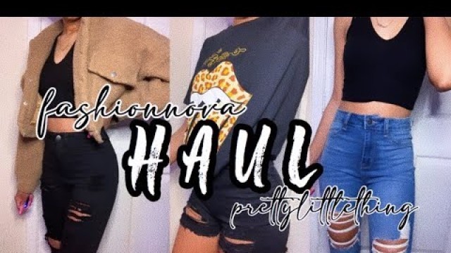 'TRANSITION INTO SPRING TRY-ON HAUL (FASHIONNOVA + PRETTYLITTLETHING)'