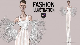 'Digital fashion illustration Procreate'